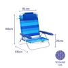 Sulankstoma Kėdė Marbueno Dryžiai Mėlyna 61 x 82 x 68 cm