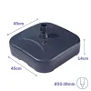 Pludmales saules sarga pamatne Marbueno Melns Plastmasa 45 x 14 x 45 cm