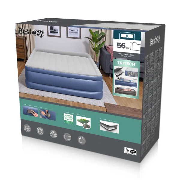 Täispuhutav Madrats Bestway 203 x 193 x 56 cm
