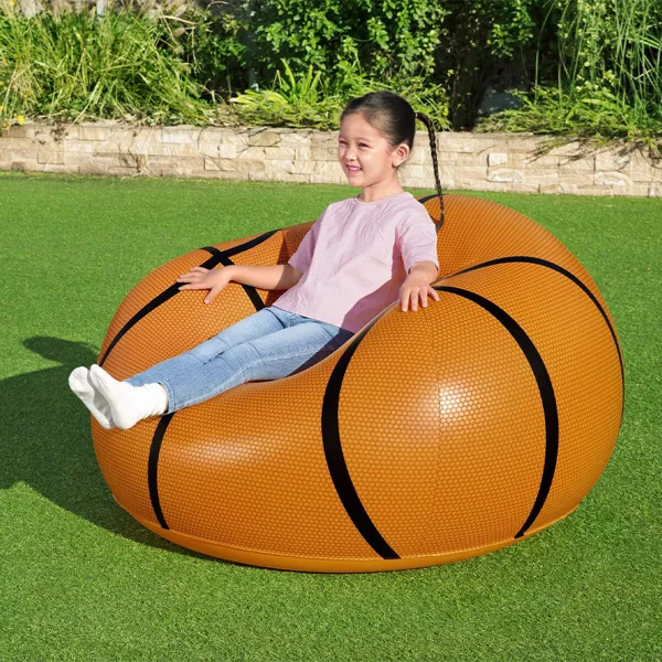 Piepūšamais baseina krēsls Bestway Oranžs 114 x 112 x 66 cm 112 x 114 x 66 cm Basketbols