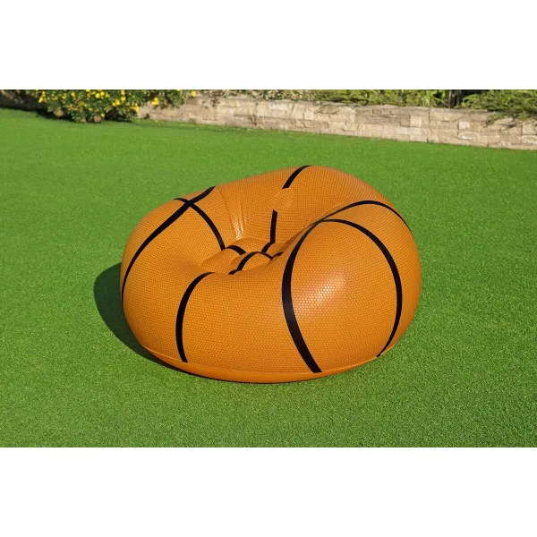 Piepūšamais baseina krēsls Bestway Oranžs 114 x 112 x 66 cm 112 x 114 x 66 cm Basketbols
