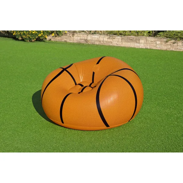 Piepūšamais baseina krēsls Bestway Oranžs 114 x 112 x 66 cm 112 x 114 x 66 cm Basketbols