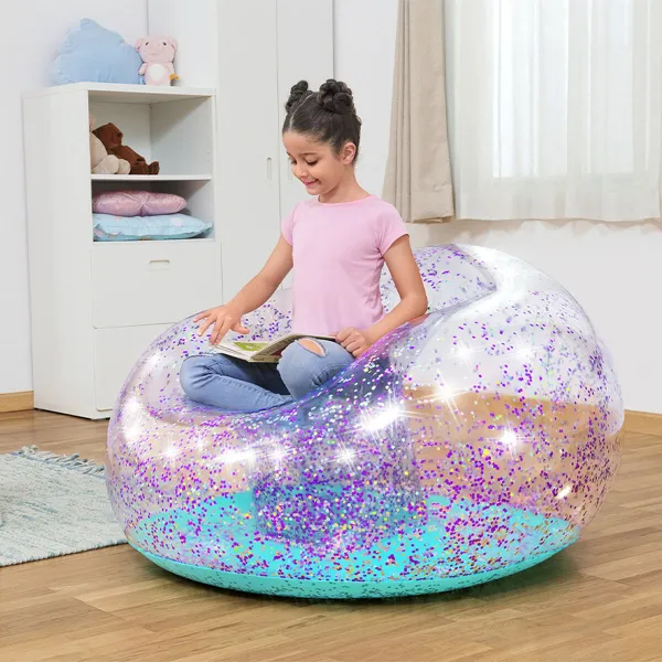 Piepūšamais baseina krēsls Bestway Daudzkrāsains 114 x 112 x 66 cm 122 x 114 x 66 cm Purpurīns