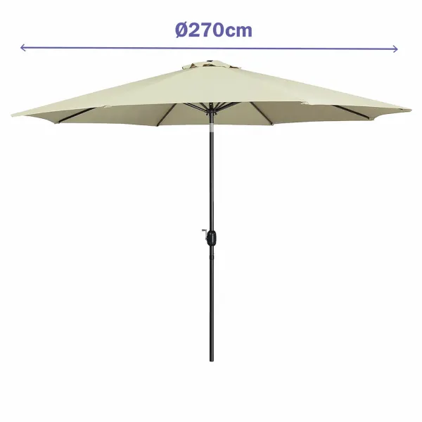 Пляжный зонт Marbueno Бежевый Ø 270 cm