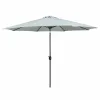 Marbueno Umbrella Steel 8 Ribs D270 cm Polyester White Garden, Pool, Terrace 10484