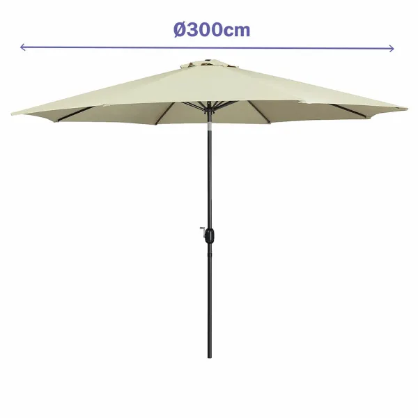 Пляжный зонт Marbueno Бежевый Ø 300 cm