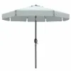 Marbueno Umbrella Steel 8 Ribs D300 cm Polyester White Garden, Pool, Terrace 10489