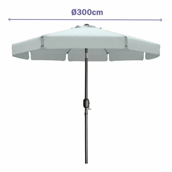 Пляжный зонт Marbueno Белый Ø 300 cm