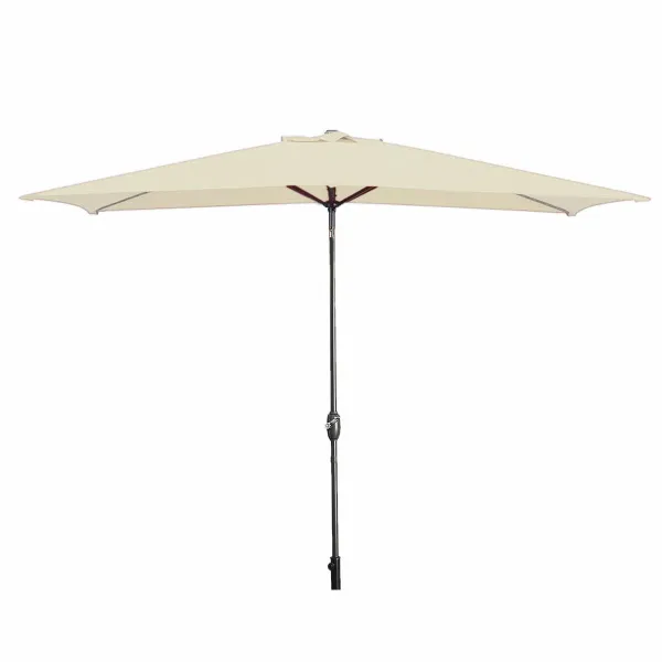 Marbueno Aurinkovarjo Teräs 8 Varsia 200x300 cm Polyesteri Beige Puutarha, Uima-allas