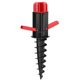 Marbueno Parasol Pincho Plástico Negro 37x6x6 cm Playa Jardín 10505