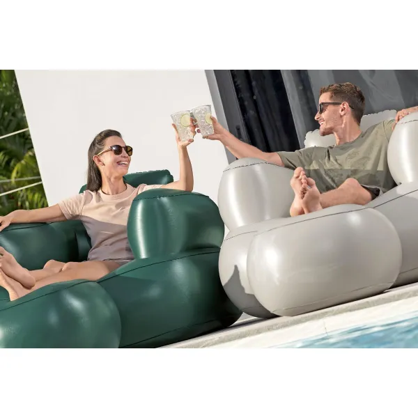 Bestway Ilmapatja jalkatuella Sekalaiset värit 107x99x80/48x48x36 cm 75137