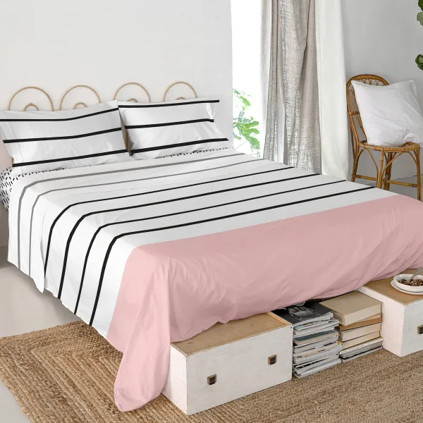 Top sheet HappyFriday Blanc Blush Multicolour 210 x 270 cm