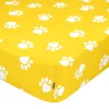 Fitted sheet HappyFriday MR FOX Yellow Multicolour 60 x 120 x 14 cm