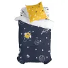Duvet cover set HappyFriday Mr Fox Starspace  Multicolour Single 2 Pieces