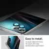 Spigen Optik Pro HD GLAS.TR EZ Fit Camera Protector 2-Pack - Lens Protector for Samsung Galaxy Z Flip 7 (Black)