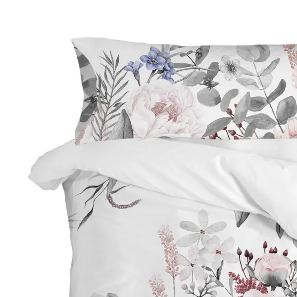 Pillowcase HappyFriday Delicate bouquet  Multicolour 45 x 110 cm