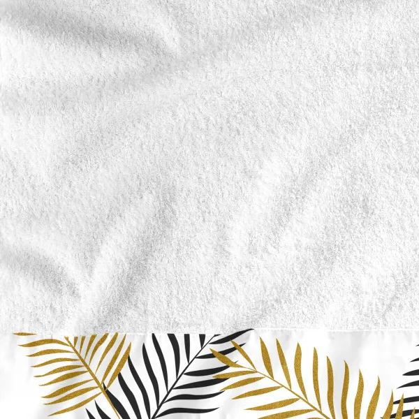 Towel set HappyFriday Blanc Foliage Multicolour 2 Pieces