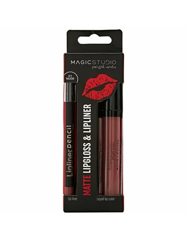 Make-Up Set Magic Studio Matte Lipgloss & Lipliner (2 pcs)