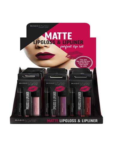 Make-Up Set Magic Studio Matte Lipgloss & Lipliner (2 pcs)