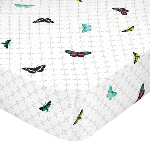 Fitted bottom sheet HappyFriday Birds of paradise Multicolour 140 x 200 x 32 cm