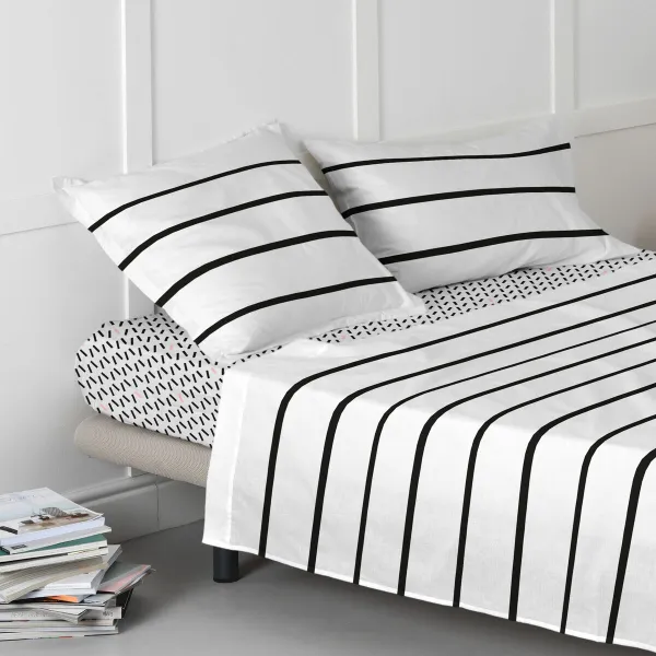Apsitempianti paklodė HappyFriday BLANC Spalvotas Lova 180 28 x 2 x 38 cm 180 x 200 x 32 cm