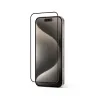 Crong Anti-Bacterial 3D Armor Glass - 9H tempered glass for the entire iPhone 15 Pro screen + installation frame