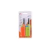 BBQ - Gas lighter for barbecue / kitchen 14 cm 2 pcs. (orange / green)