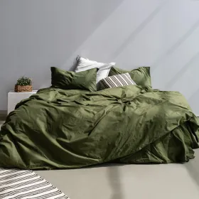 Nordic cover HappyFriday BASIC Green 155 x 220 cm