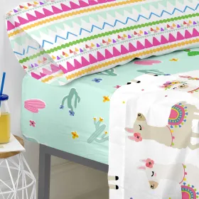 Apsitempianti paklodė HappyFriday Moshi Moshi Cute Llamas Spalvotas 90 x 200 x 32 cm