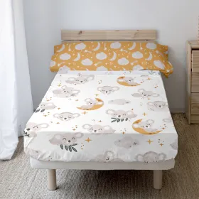 Antklodės užvalkalas be užpildo HappyFriday Moshi Moshi Baby koala Spalvotas Lova 80/90 2 Dalys