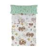 Antklodės užvalkalas be užpildo HappyFriday Moshi Moshi Happy sloth Spalvotas Lova 80/90 2 Dalys