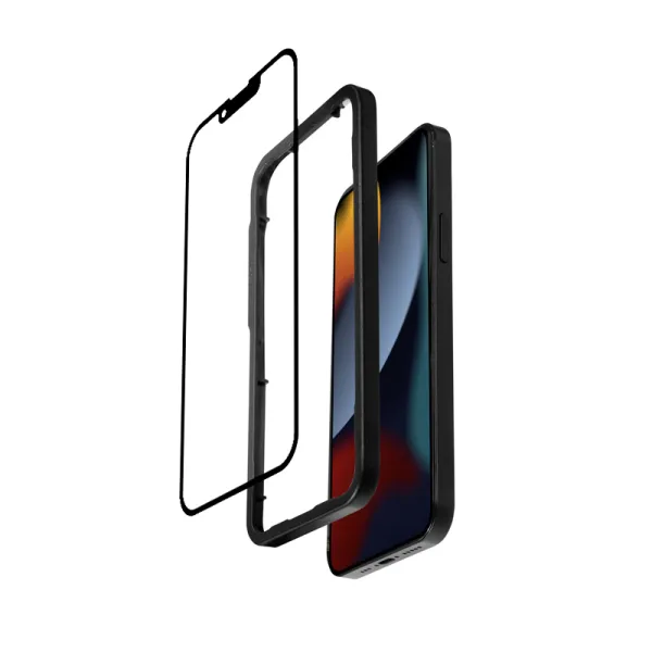 Crong 3D Armor Glass - Tempered Glass iPhone 17e / 16e / 14 / 13 / 13 Pro + Installation Frame
