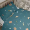 Pussilakanasetti HappyFriday Mini universe Monivärinen Vauvan kehto 2 Kappaletta