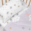 Fitted bottom sheet HappyFriday Moshi Moshi Moons Multicolour 70 x 140 x 14 cm