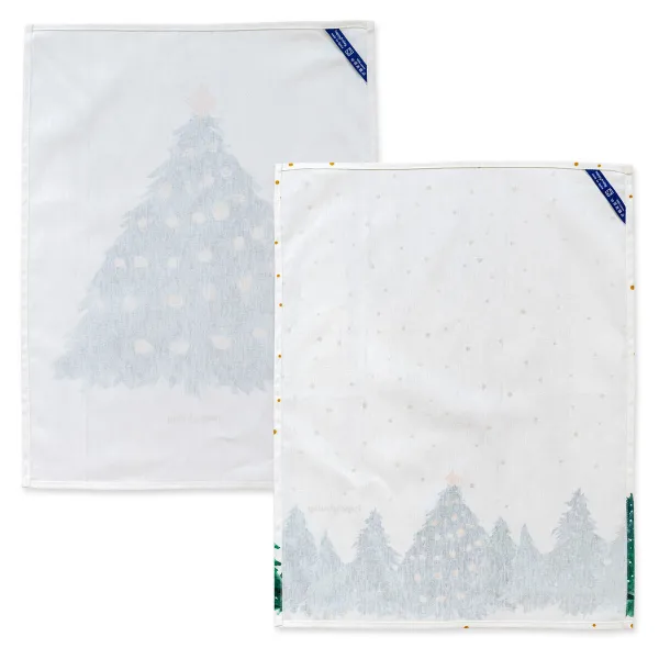 Кухонное полотенце HappyFriday XMAS Разноцветный 70 x 50 cm 15 x 1 x 38 cm (2 Предметы)