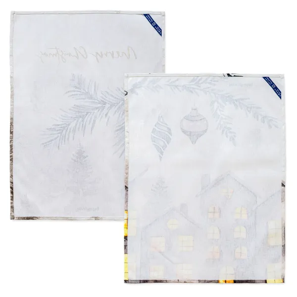 Кухонное полотенце HappyFriday XMAS Разноцветный 70 x 50 cm 15 x 1 x 38 cm (2 Предметы)