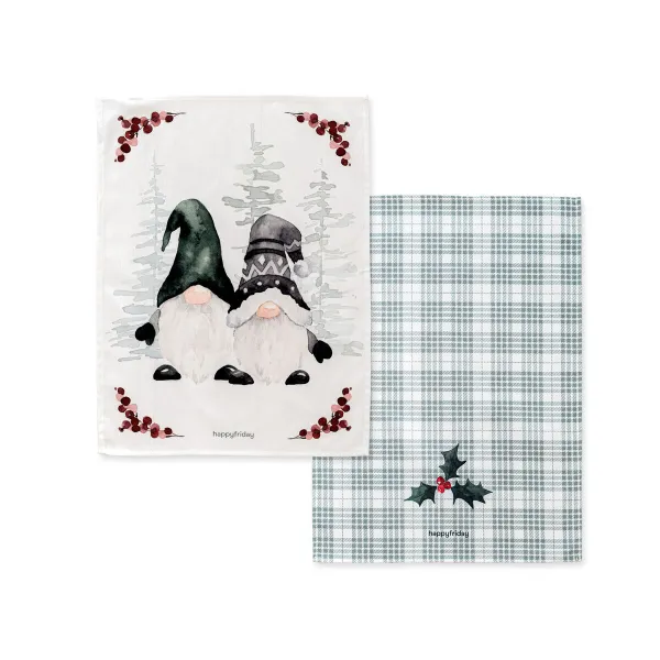Drabužių rinkinys HappyFriday Xmas Gnomes  Spalvotas 70 x 50 cm 15 x 1 x 38 cm (2 Dalys)