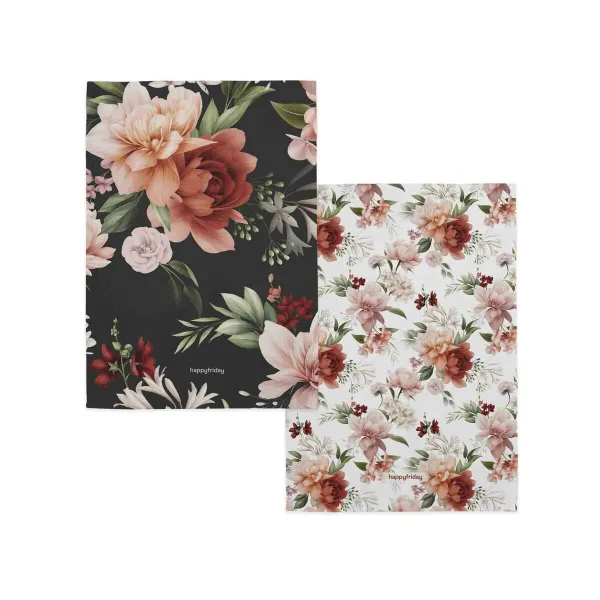 Virtuves Dvielis HappyFriday Autumn floral Daudzkrāsains 70 x 50 cm (2 gb.)