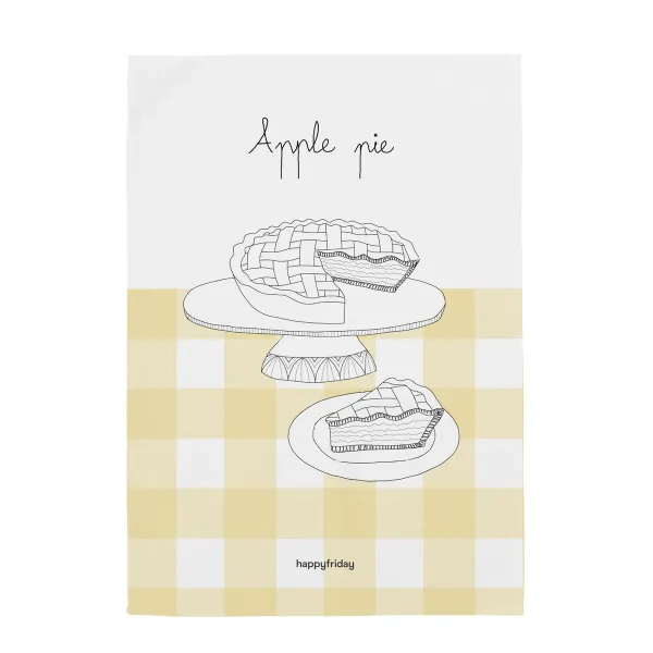 Кухонное полотенце HappyFriday Apple pie Разноцветный 70 x 50 cm (2 штук)