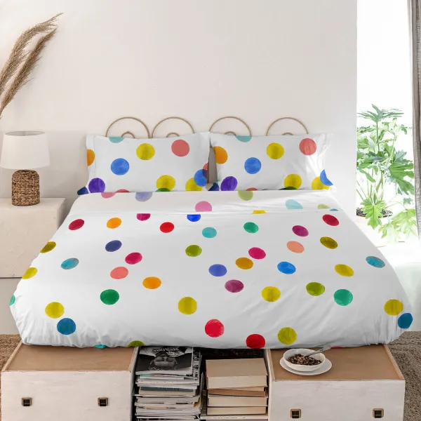 Viršutinis lapas HappyFriday Confetti Spalvotas 210 x 270 cm (Konfeti)