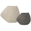 Set of 2 Vases Alexandra House Living White Grey Ceramic 22 x 20 x 13 cm