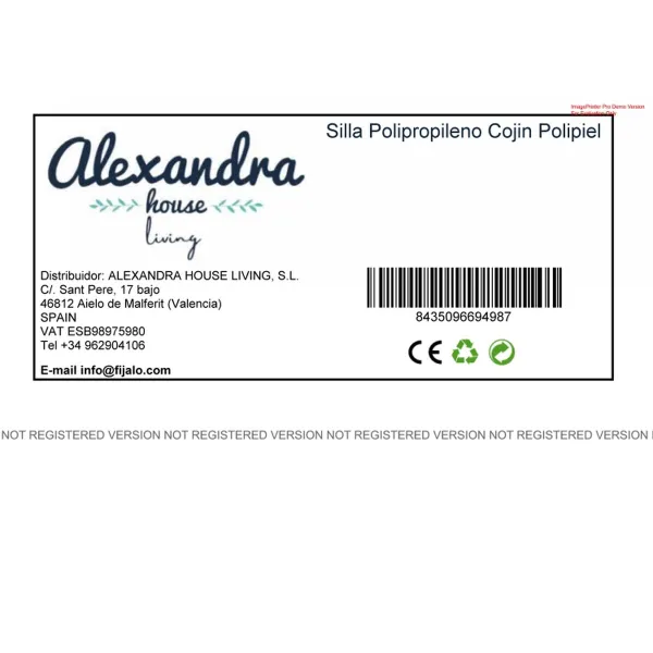 Обеденный стул Alexandra House Living Красный 48 x 83 x 54 cm