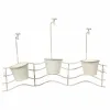 Kukkateline kaiteeseen Alexandra House Living Valkoinen Rauta 23 x 69 x 95 cm