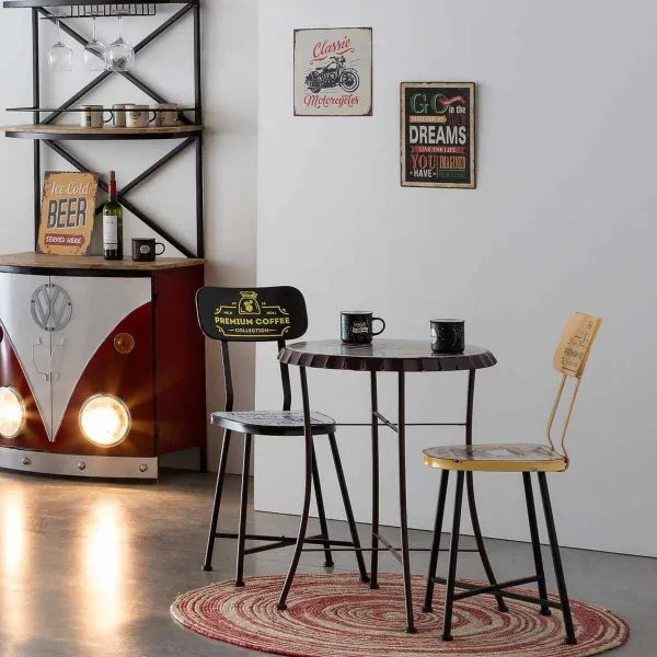 Šoninis staliukas Alexandra House Living Mėlyna 60 x 75 x 60 cm