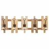 Wall mounted coat hanger Alexandra House Living Natural Fir wood 10 x 25 x 70 cm