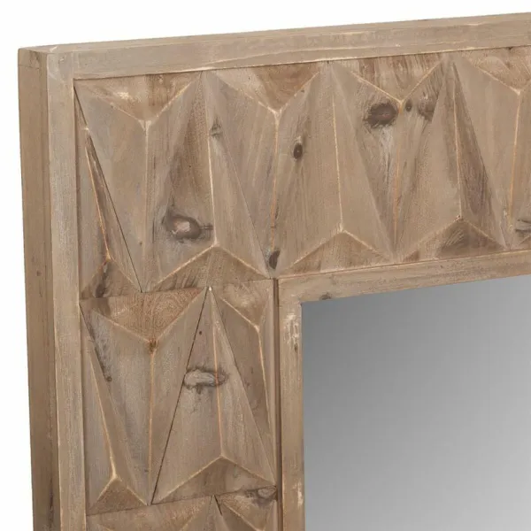 Sieninis veidrodis Alexandra House Living Balta 10 x 114 x 73 cm Stačiakampis