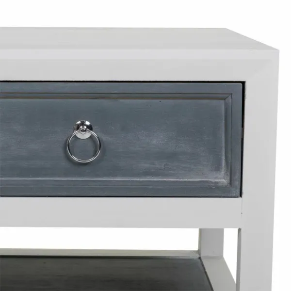Centrinis stalas Alexandra House Living Balta Pilka 51 x 53 x 104 cm