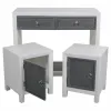 Salė Alexandra House Living Balta Pilka 40 x 76 x 90 cm 3 Dalys