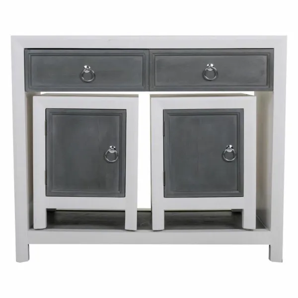 Salė Alexandra House Living Balta Pilka 40 x 76 x 90 cm 3 Dalys