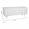 Daudzfunkcionāla kumode Alexandra House Living Balts Egles koksne Koks MDF 43 x 58 x 136 cm